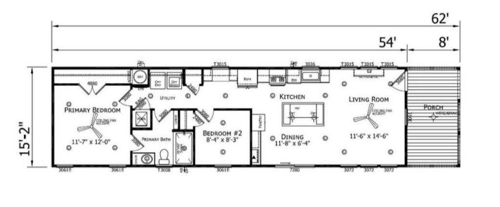 WS1662H Champion floor plan