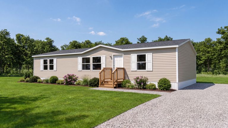 Official exterior image of the TRU Spruce manufactured home