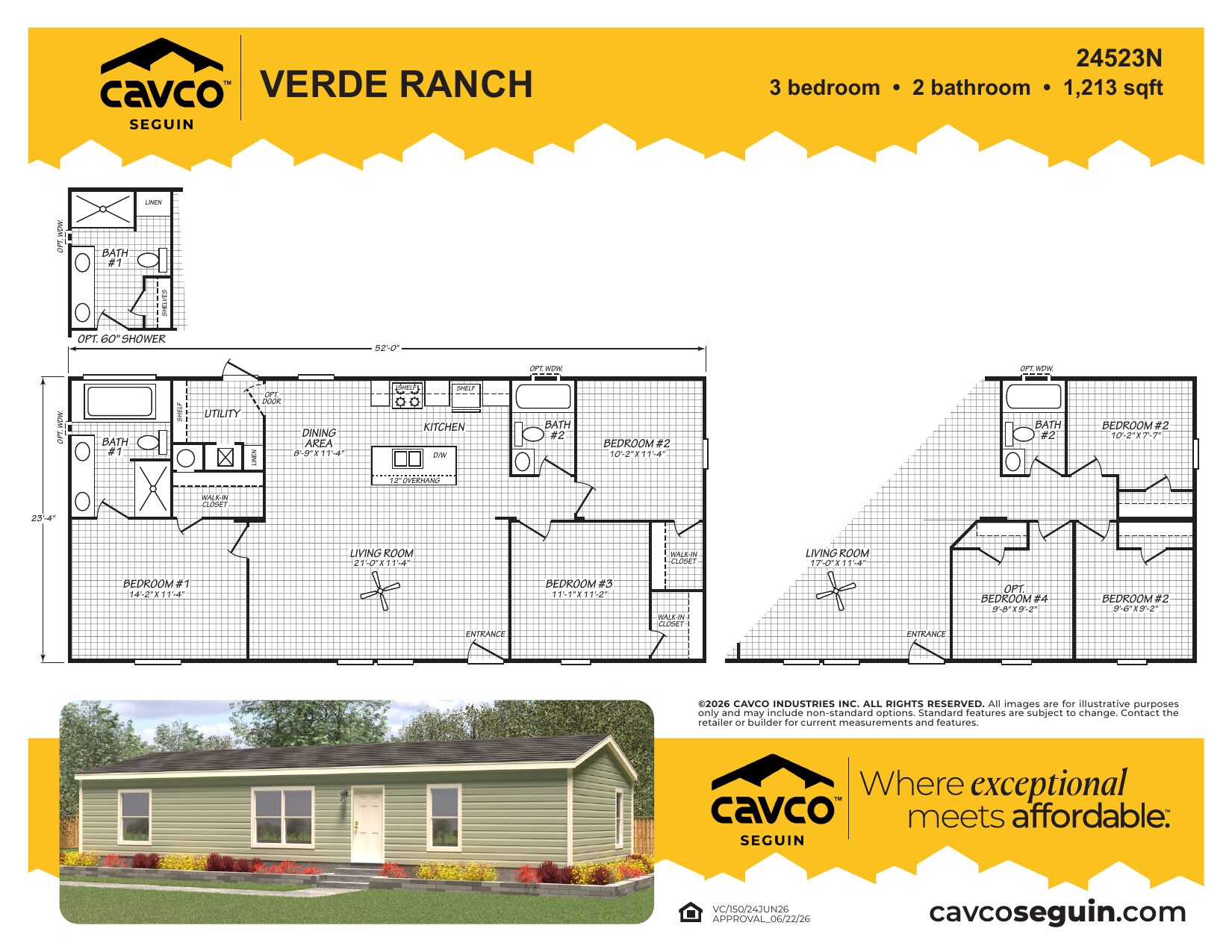Cavco Verde Ranch 24523N floor plan